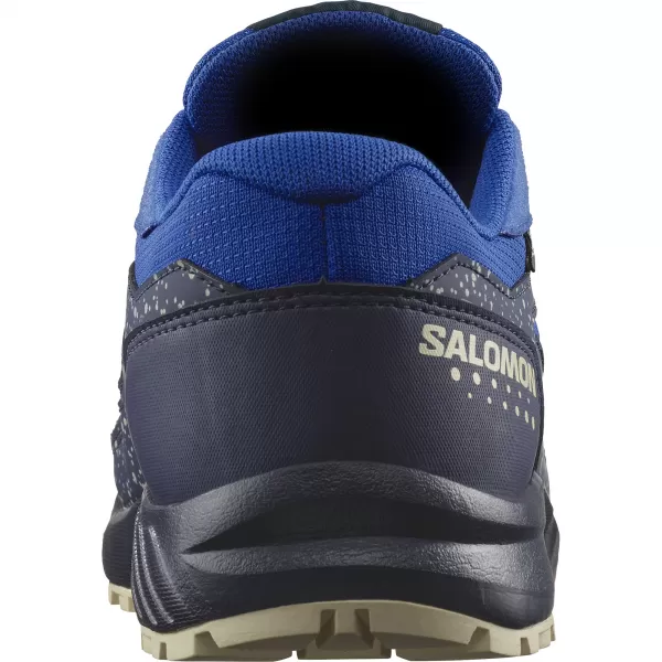  Detská obuv SALOMON OUTWAY CSWP JUNIOR L47377000 LAPISOVÁ MODRÁ/UHLÍK/BIELENÝ PIESOK 
