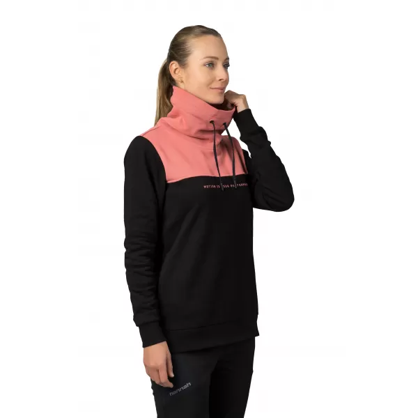  Dámska mikina HANNAH SIBELE ANTHRACITE/FADED ROSE 