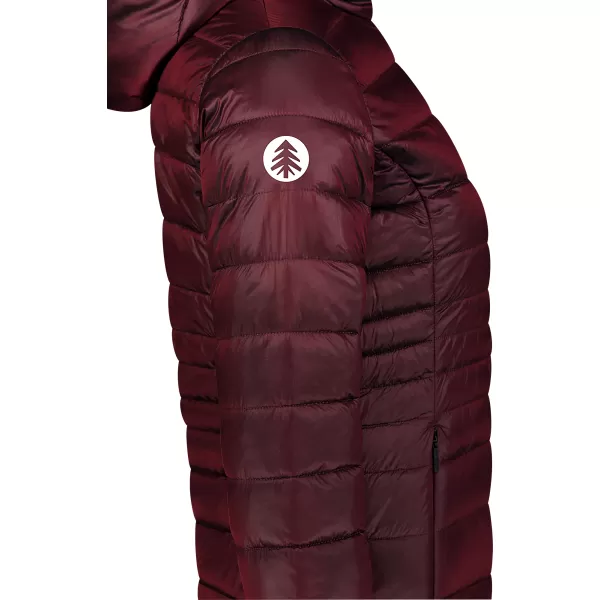  Dámska prešívaná bunda NORDBLANC SPARKLE NBWJL7947 VÍNOVÁ 