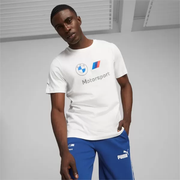  Pánske tričko PUMA BMW MMS ESS LOGO TEE 621314-02 WHITE 