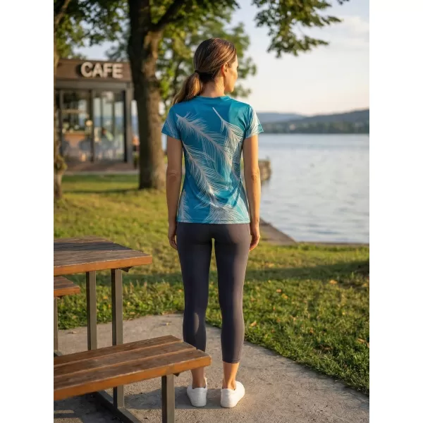  Dámske prémiové funkčné tričko ALTISPORT VOJ/ALW001TR01 SMARAGD/SIVÁ 