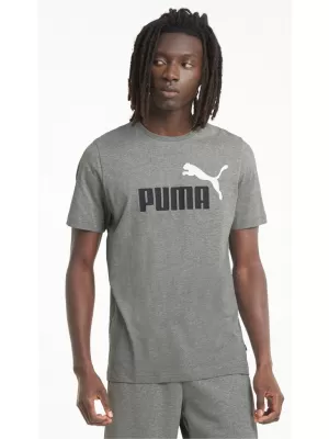 Pánske tričko PUMA ESS+ 2 COL LOGO TEE 586759-03 GRAY