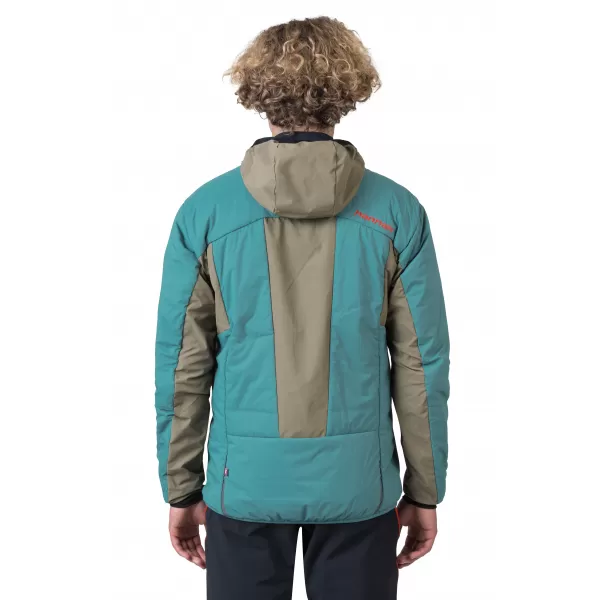  Pánska bunda HANNAH KECHU HOODY OIL BLUE/BURNT OLIVE 