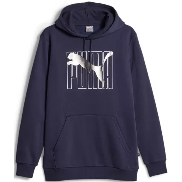  Pánska mikina PUMA ESS+ LOGO LAB HOLIDAY HOODIE FL 675924-06 BLUE 