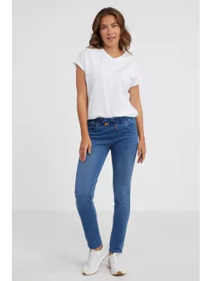 Dámske nohavice SAM 73 LÍZA WK 801 TMAVÝ DENIM