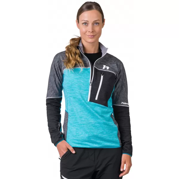  Dámska mikina HANNAH MEDA HZ LIGHT GRAY/ANTHRACITE MEL 