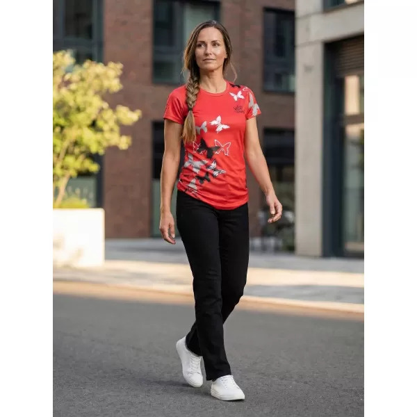  Dámske prémiové funkčné tričko ALTISPORT VOJ/ALW002TR01 ČERVENÁ 