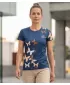 Dámske prémiové funkčné tričko ALTISPORT VOJ/ALW002TR01 NÁMORNÍCKA/HNEDÁ