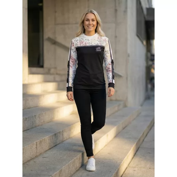  Dámska prémiová mikina ALTISPORT VOJ/ALW008MI01 ČIERNA 