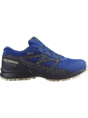 Detská obuv SALOMON OUTWAY CSWP JUNIOR L47377000 LAPISOVÁ MODRÁ/UHLÍK/BIELENÝ PIESOK
