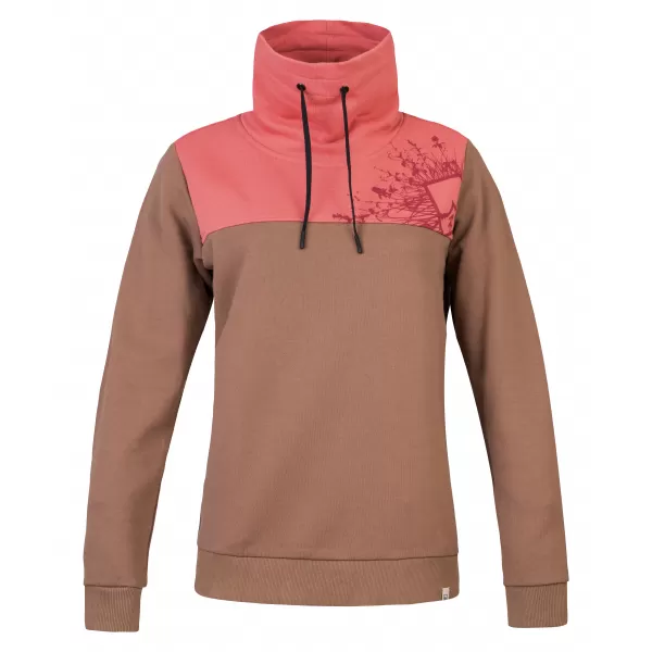  Dámska mikina HANNAH SIBELE COCA MOCHA/FADED ROSE 