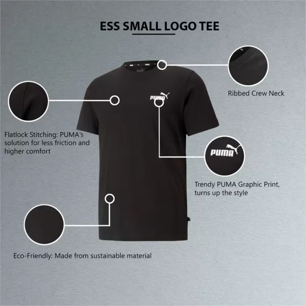  Pánske tričko PUMA ESS SMALL LOGO TEE 586668-01 BLACK 