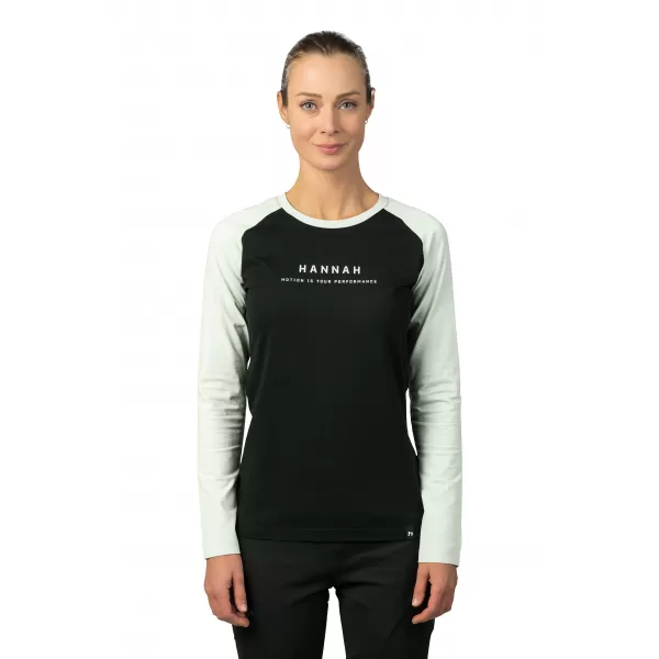  Dámske tričko s dlhým rukávom HANNAH PRIM ANTHRACITE/DAWN BLUE 