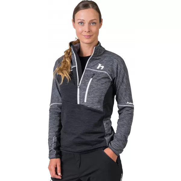  Dámska mikina HANNAH MEDA HZ LIGHT GRAY MEL (WHITE) 