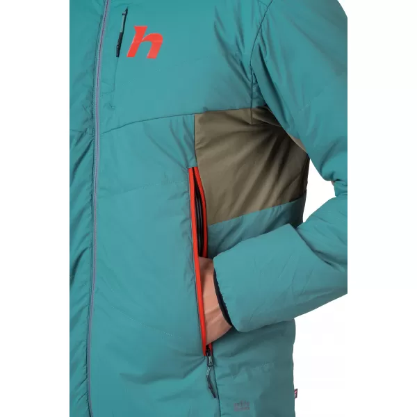  Pánska bunda HANNAH KECHU HOODY OIL BLUE/BURNT OLIVE 