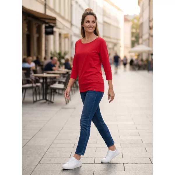  Dámske tričko s 3/4 rukávom SAM 73 SELMA WT 896 TMAVO ružová 