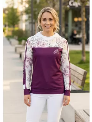 Dámska prémiová mikina ALTISPORT VOJ/ALW008MI01 BORDOVÁ