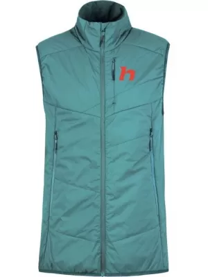 Pánska vesta HANNAH KECHU VEST OIL BLUE/BURNT OLIVE