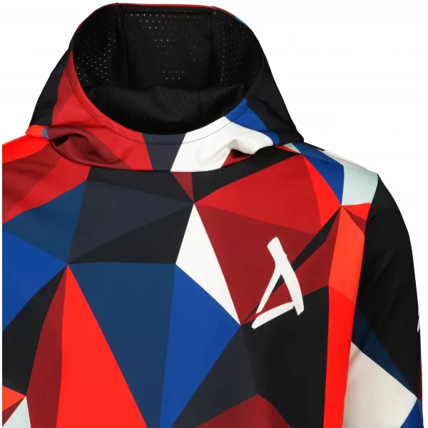  Pánska prémiová mikina ALTISPORT VOJ/ALM007MI01 NÁMORNÍCKA MODRÁ/ČERVENÁ 