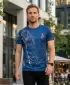 Pánske tričko premium ALTISPORT VOJ/ALM004TR01 NAVY/HNEDÁ