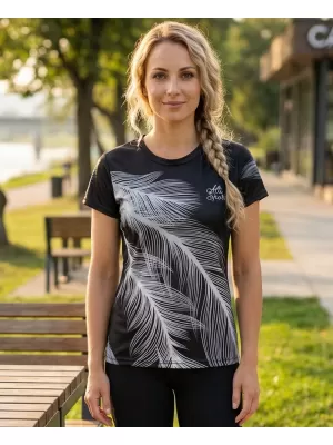 Dámske prémiové funkčné tričko ALTISPORT VOJ/ALW001TR01 ČIERNA ŠEDÁ