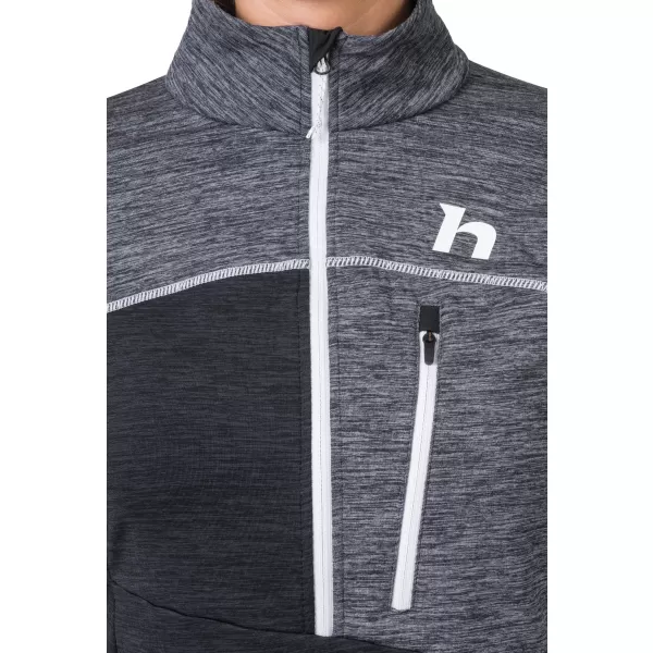  Dámska mikina HANNAH MEDA HZ LIGHT GRAY MEL (WHITE) 