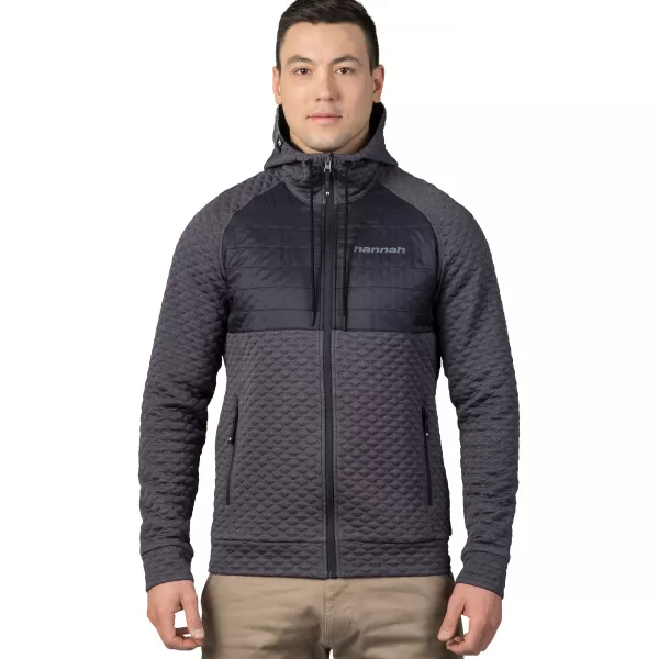  Pánska mikina HANNAH QUIL II ASPHALT MEL/ANTHRACITE 