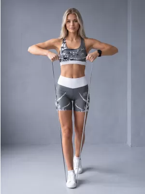 Dámske krátke prémiové legíny ALTISPORT VOJ/ALW022LEG03 SIVÁ
