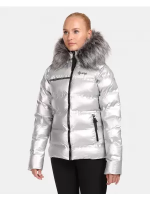Dámska zimná bunda KILPI LTD SIRIUS-W UL0142KI STRIEBORNÁ