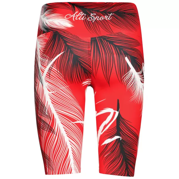  Dámske legíny nad kolená premium ALTISPORT VOJ/ALW001LEG02 červená 
