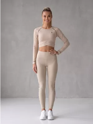 Dámske dlhé legíny premium ALTISPORT VOJ/ALW021LEG01 hnedá