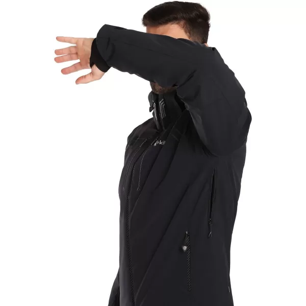  Pánska lyžiarska bunda KILPI LTD ASTER-M UM0141KI ČIERNA 
