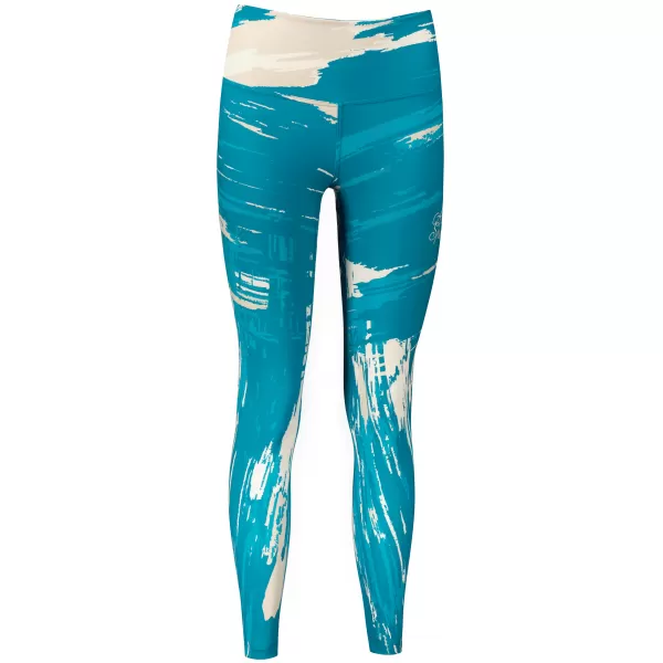  Dámske dlhé legíny premium ALTISPORT VOJ/ALW010LEG01 PETROLEJOVÁ/HNEDÁ 