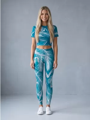 Dámske dlhé legíny premium ALTISPORT VOJ/ALW001LEG01 EMERALD
