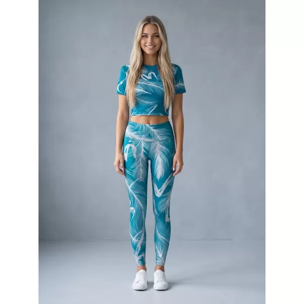  Dámske dlhé legíny premium ALTISPORT VOJ/ALW001LEG01 EMERALD 
