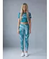 Dámske dlhé legíny premium ALTISPORT VOJ/ALW001LEG01 EMERALD