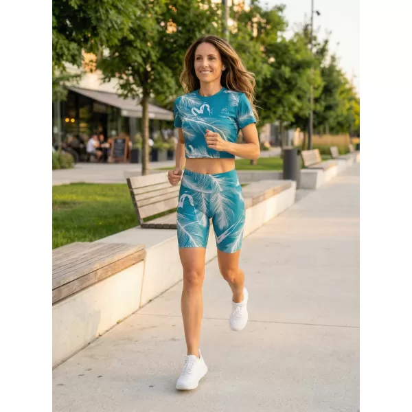  Dámske legíny nad kolená premium ALTISPORT VOJ/ALW001LEG02 EMERALD 