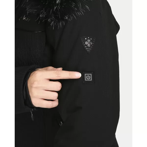  Dámska lyžiarska bunda KILPI EMILIN-W UL0110KI čierna 