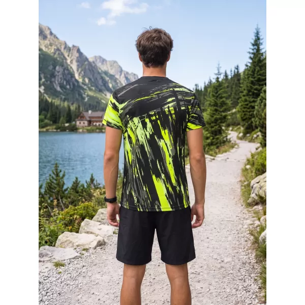  Pánské funkční triko premium ALTISPORT VOJ/ALM010TR01 ČERNOŽLUTÁ 