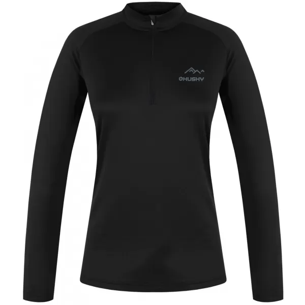  Dámske termo tričko HUSKY TROMI ZIP L BLACK 