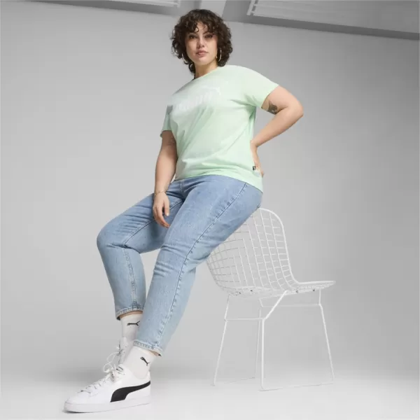  Dámske tričko PUMA ESS LOGO TEE 586775-90 GREEN 