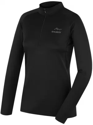 Dámske termo tričko HUSKY TROMI ZIP L BLACK
