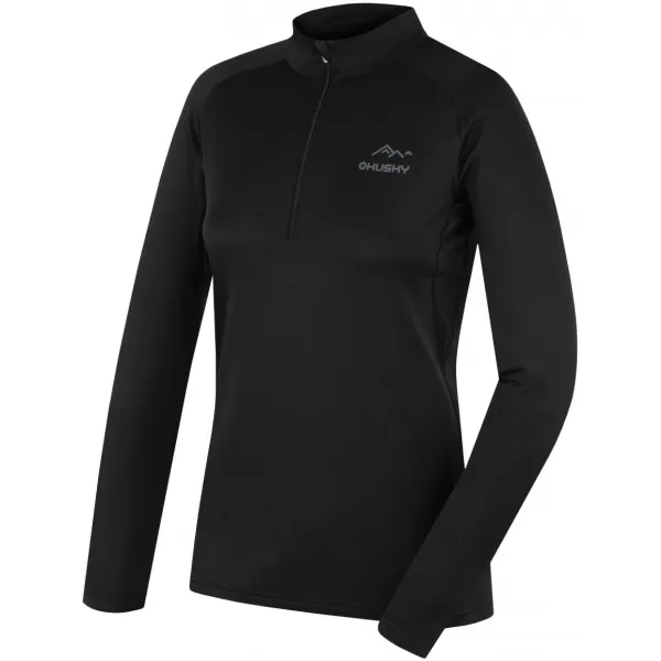  Dámske termo tričko HUSKY TROMI ZIP L BLACK 