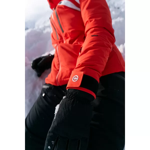  Dámska lyžiarska bunda NORDBLANC CREVASSE NBWJL7932 ORANŽOVÝ ATRAMENT 