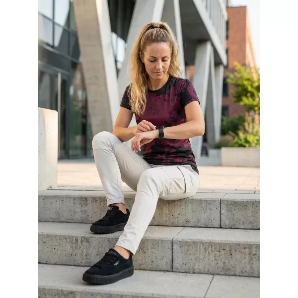  Dámske funkčné tričko premium ALTISPORT VOJ/ALW012TR01 FIALOVÁ/ČIERNA 