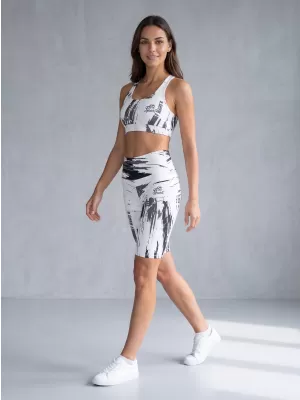 Dámské legíny nad kolena premium ALTISPORT VOJ/ALW010LEG02 BÍLÁ