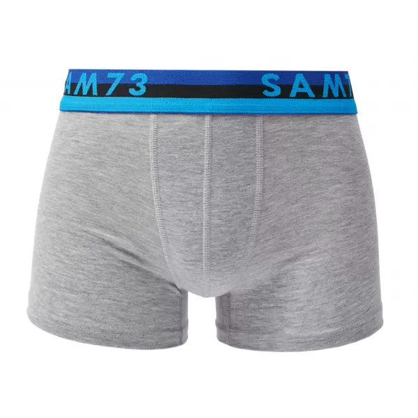  Pánske boxerky SAM 73 HIDDENIT MU 100 ČIERNA / ŠEDÁ 