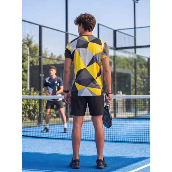  Pánske funkčné tričko premium plus ALTISPORT VOJ/ALM007TR02 ČIERNOŽLTÁ 