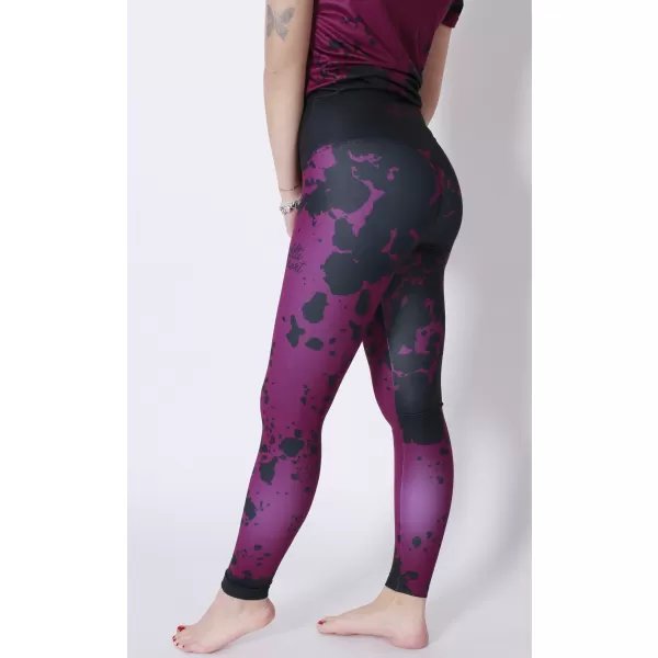  Dámske dlhé legíny premium ALTISPORT VOJ/ALW012LEG01 FIALOVÁ/ČIERNA 