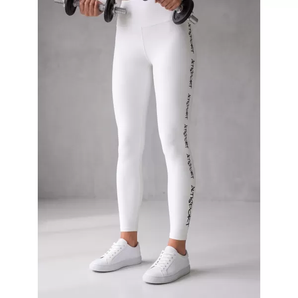  Dámske dlhé legíny premium ALTISPORT VOJ/ALW021LEG01 biela 